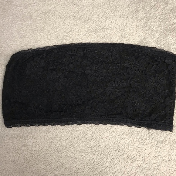 Zenana OutFitters AllOver Black Lace Tube Bra - Picture 7 of 9